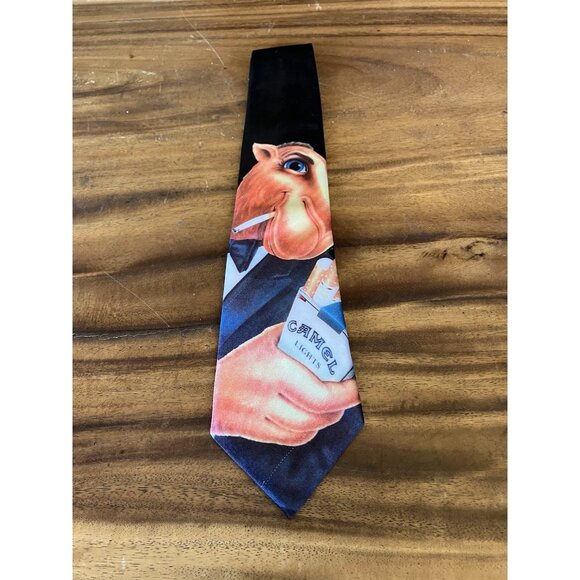 Vintage Joe Camel Men's Tie Camel Lights Synthetic 58" Savvy USA - Picture 11 of 11